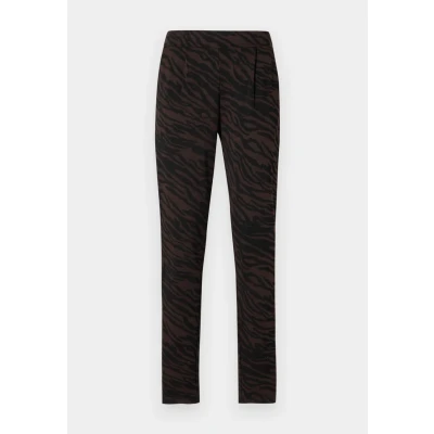 Abbildung von ICHI Ihkate Zebron Stoffhose, Damen, Größe: Medium, Coffee bean
