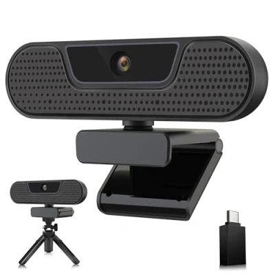 Abbildung von VIZOLINK W4GS 2K Webcam, PC Webcam 1080P 60FPS, Autofokus, Auto Fokus, Lichtkorrektur, Plug&amp;Play, 65Ansicht, USB HD mit Mikrofon für Mac, Laptop, Zoom, Skype, Teams, Videoanruf, Konferenz