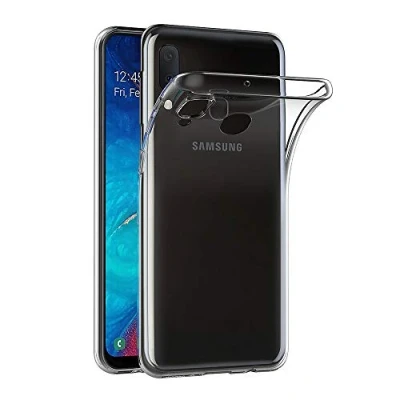 Abbildung von AICEK Hülle Compatible für Samsung Galaxy A20e Transparent Silikon Schutzhülle Case Clear Durchsichtige TPU Bumper Handyhülle (5,8 Zoll)