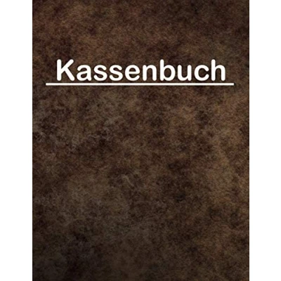 Abbildung von Kassenbuch: Einnahmen Ausgaben Buch für Kleinunternehmer und Selbstständige sowie Vereine Barzahlungen übersichtlich in einem Buchhaltung Heft festhalten DIN A4 110 Seiten (braun melierte Optik)