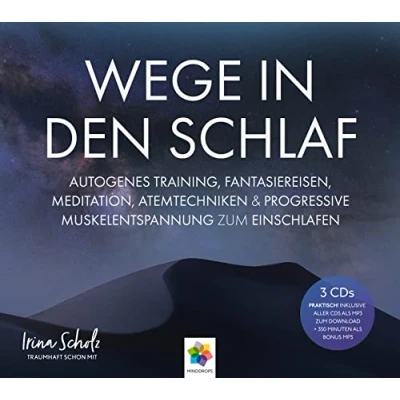 Abbildung von WEGE IN DEN SCHLAF * 3CDs Meditation, Atemtechniken, Autogenes Training, Fantasiereisen &amp; Progressive Muskelentspannung Inklusive CD als MP3 Download
