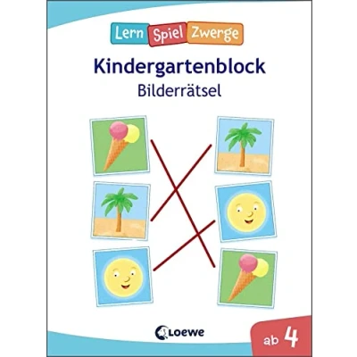 Abbildung von Die neuen LernSpielZwerge Bilderrätsel: Kindergartenblock ab 4 Jahre Lernspiele und Übungen für Kindergarten Vorschule