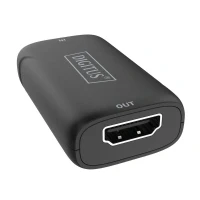 Abbildung von DIGITUS HDMI Repeater 2.0b UHD 4K/60Hz bis zu 20m Reichweite HDCP 2.2 HDR10, HDR10+, HLG, DolbyVision Plug &amp; Play Schwarz