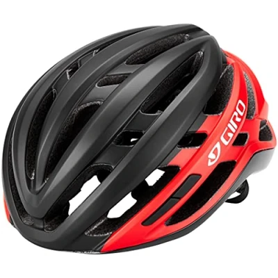 Abbildung von Giro Unisex Erwachsene Agilis Fahrradhelm Road, Matte Black/Bright red, L (59 63cm)