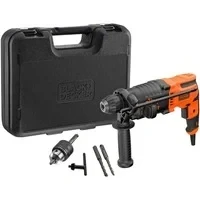 Abbildung von Black + Decker Kombihammer BEHS01K, 230 V, max. 1600 U/min, (8 tlg)