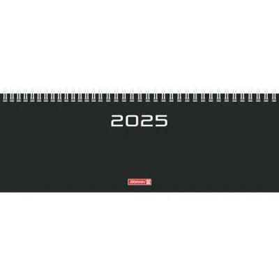 Abbildung von BRUNNEN Querterminbuch Modell 772 (2025), 2 Seiten = 1 Woche, 297 x 105 mm, 112 Seiten, Karton Einband, schwarz