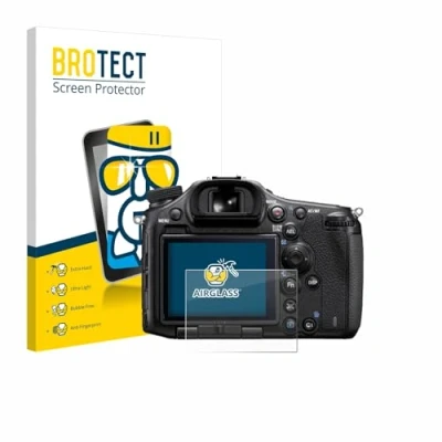 Abbildung von BROTECT Schutzglas für Sony Alpha 99 Schutzfolie Panzer Folie Glas [Extrem Kratzfest 9H, Anti Fingerprint, Ultra Transparent]