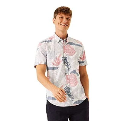 Abbildung von Garcia Herren Shirt Short Sleeve Hemd, White, M