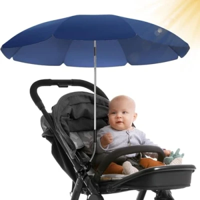 Abbildung von Styngard Kinderwagenschirm Sonnenschirm Kinderwagen UV Schutz 50+ / 70 cm Durchmesser