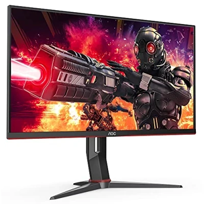 Abbildung von AOC Gaming U28G2XU 28 Zoll UHD Monitor, 144 Hz, 1 ms, FreeSync Premium Pro, HDR400 (3840x2160, HDMI, DisplayPort, USB Hub) schwarz/rot