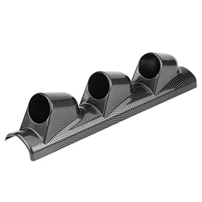 Abbildung von Messgeräthalterung, Auto Meter Säulenmessgeräte, Gauge Halterung Bracket Instrumentenhalter Universal Hochleistungs Rennsport Messgerät Spurhalter für Pod Halter (Triple hole)