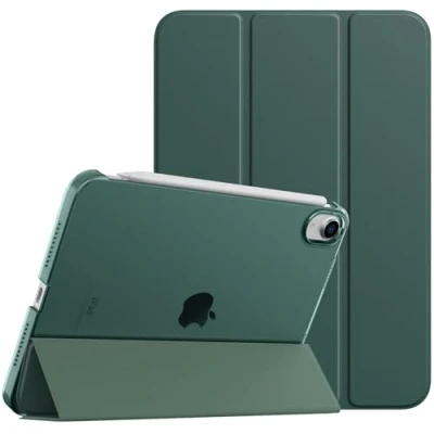 Abbildung von TiMOVO Hülle Kompatibel mit iPad Mini 7 A17 Pro 8,3 Zoll 2024, 6. Generation, Schlanke durchsichtige Cover Unterstützung Touch ID, Apple Pencil Aufladung, Auto Schlaf/Wach, Nachtgrün
