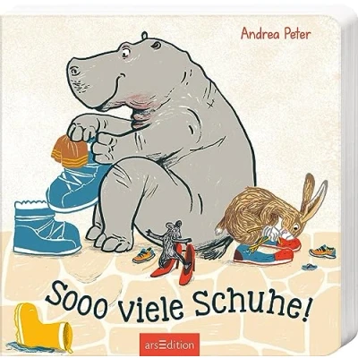 Abbildung von Sooo viele Schuhe!: Interaktiver Vorlesespaß Ein lustiges Pappbilderbuch mit vielen witzigen Details zum Mitraten für Kinder ab 2 Jahren