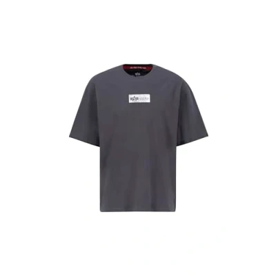 Abbildung von Alpha Industries Plate Tshirt print, Herren, Größe: 3XL, Vintage grey