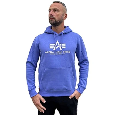 Abbildung von Alpha Industries FOIL Kapuzenpullover, Herren, Größe: XL, Electric violet