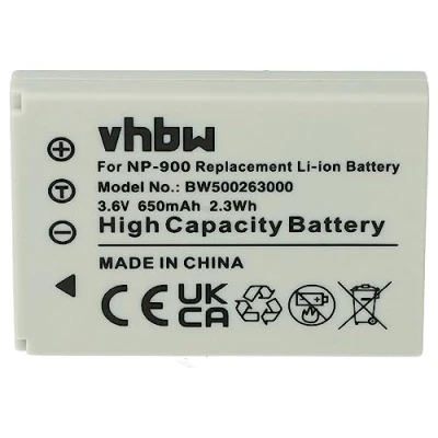 Abbildung von vhbw Akku kompatibel mit Maginon Slimline DC 5080, X4, X5, X6, XS7, X50, X60 Kamera (650mAh, 3,6V, Li Ion)