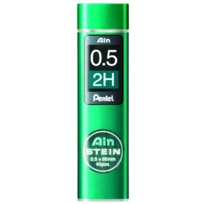 Abbildung von Pentel Ain STEIN C275 Feinmine, 40 Minen je Dose, 0.5 mm, Härtegrad 2H (1 Dose)