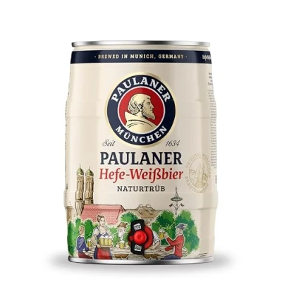 Abbildung von Paulaner Hefe Weißbier Naturtrüb PartyfassWeizenbier spritzig mildDOSE (1x5l)