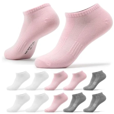 Abbildung von Occulto 10 PACK Sneaker Socken, Damen, Größe: 35 38, White grey pink