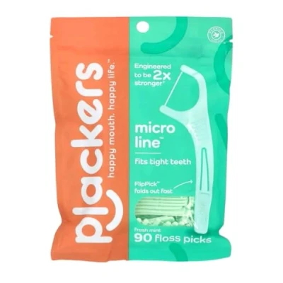 Abbildung von Plackers Micro Mint Flossers, 90 count (Pack of 3) by Ranir, LLC