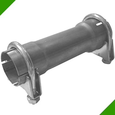 Abbildung von 200mm Reduzierverbinder Rohr Reduzierstück 50mm auf 55mm Auspuff Adapter inkl 2 Schellen Abgasanlage Reduktion Reduzierung Verbindungsstück Rohrverbinder Rohrreduzierung Klemmstück