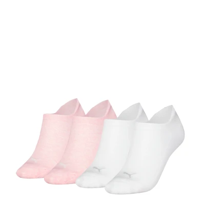 Abbildung von Puma Women Cushioned Sneaker 4 PACK Socken, Damen, Größe: 39 42, White / pink melange