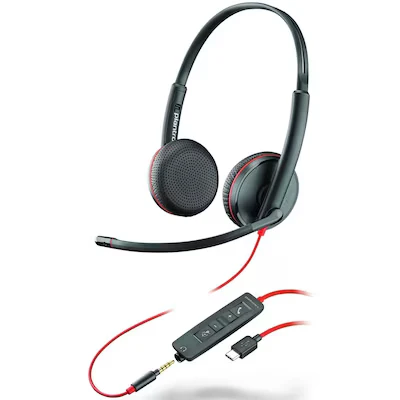 Abbildung von Poly Headset Blackwire C3225 Stereo USB C/A &amp; 3,5 mm