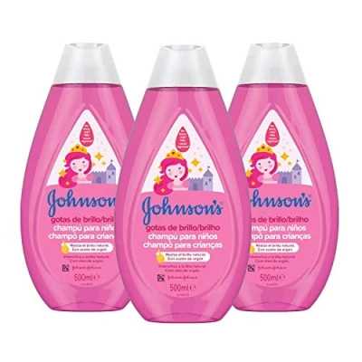 Abbildung von Johnson&#039;s Haarshampoo Kinder Shampoo 500ml Glanzshampoo mit Arganöl für