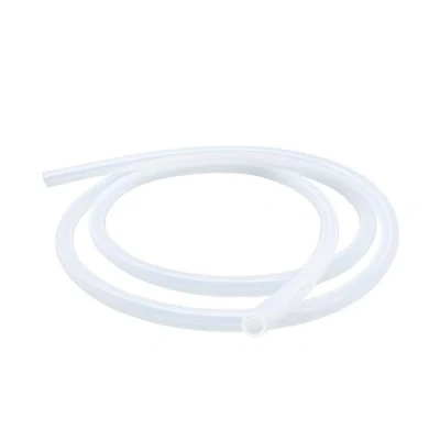 Abbildung von LAVMHAB Silikonschlauch 10mm ID x 14mm OD 1.5 Meter Länge, Lebensmitteltaugliche Schläuche Flexibler Schlauch Klar Wasser Luft Rohre für die Pumpe übertragen