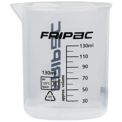 Abbildung von Fripac Medis Messbecher mit Messskala von 30 130 ml, zum Abmessen Flüssigkeiten/Feststoffen, transparent