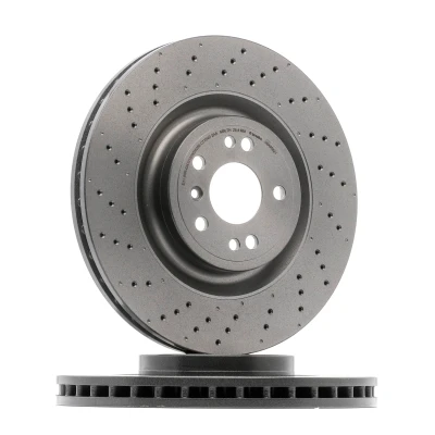 Abbildung von BREMBO COATED DISC LINE 09.A958.21 Bremsscheibe 350 32 5 gelocht/innenbel. beschichtet hochgekohlt mit Schrauben MERCEDES BENZ: ML Klasse, GLE SUV, GL
