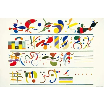 Abbildung von 1art1 Wassily Kandinsky XXL Poster Reihenfolge, 1935 Plakat Bild 120x80 cm