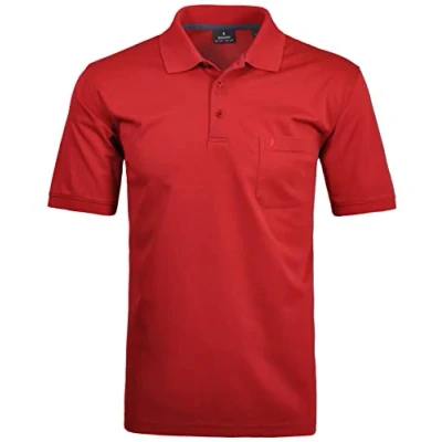 Abbildung von RAGMAN Herren Kurzarm Softknit Poloshirt 5X Large, Beere 665