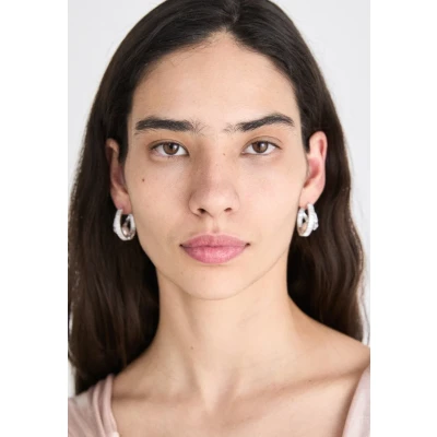 Abbildung von Swarovski Capsule HOOP Ohrringe, Damen, Größe: One Size, White