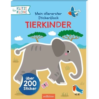 Abbildung von Mein allererster Stickerblock Tierkinder: Über 200 Sticker Stickern und Spielen für Klitzekleine