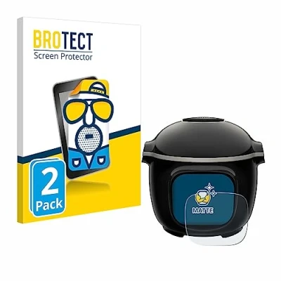 Abbildung von BROTECT Entspiegelungs Schutzfolie für Krups Cook4me Touch Wifi (2 Stück) Matte Displayschutz Folie, Anti Reflex, Fingerprint