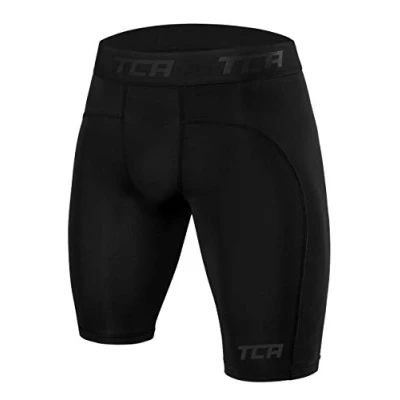 Abbildung von TCA Herren Pro Performance Kompressionsshorts, Schnelltrocknendes Baselayer Unterhose Tights Kurz Hose Laufunterwäsche Cabernet, XXL