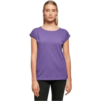Abbildung von Build Your Brand Damen Ladies Extended Shoulder Tee T Shirt, Ultraviolet, XL