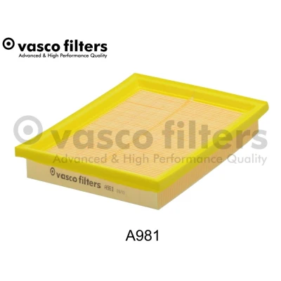 Abbildung von DAVID VASCO A981 Luftfilter 34 168 218 rechteckig Filtereinsatz FORD: FIESTA 5, Fusion Kombi, 5 Van, MINI: Schrägheck, Cabrio