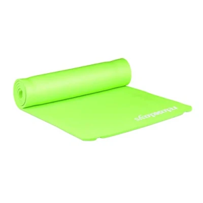 Abbildung von relaxdays Yogamatte 1 cm dick einfarbig, Grün