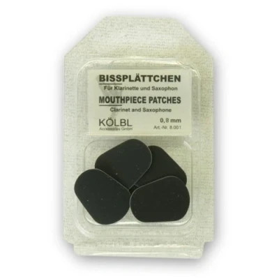 Abbildung von Kölbl Bissplatten 6er Pack B Klarinette / Saxophon 0,8mm schwarz