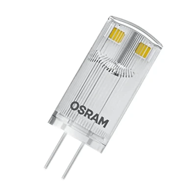 Abbildung von OSRAM BASE LED Lampe, PIN Lampe mit G4 Sockel, 0,90W, Ersatz für herkömmliches 10W Leuchtmittel, warmweiß (2700K), 3er Pack