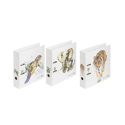 Abbildung von PAGNA Multi Pack Ordner A4 Save me 3, 9er sortiert mit 3x Tiger, Schildkröte und Elefant