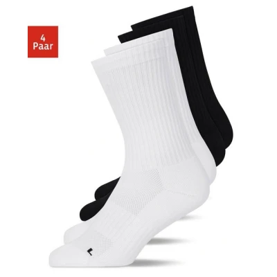 Abbildung von Snocks 4 PACK Socken, Größe: 47 50, Schwarz weiß
