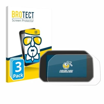 Abbildung von BROTECT Schutzglas für BMW R 1250 RS 2019 Connectivity TFT 6.5&quot; (3 Stück) Schutzfolie Panzer Folie Glas [Extrem Kratzfest 9H, Anti Fingerprint,