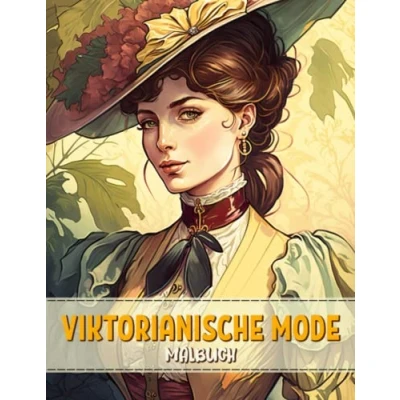 Abbildung von Viktorianische Mode Malbuch: Frauen in Vintage Kleidern Und Korsagen Aktivitätsbuch Malvorlagen Für Erwachsene, Jugendliche Kinder Lustige ... Männer, Senioren