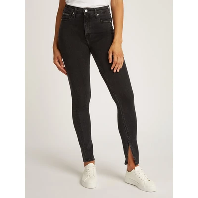 Abbildung von Calvin Klein Jeans SKINNY fit HIGH RISE SUPER mit stoned wash Optik, Coinpocket