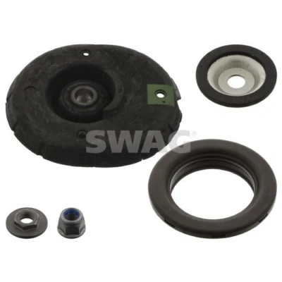 Abbildung von SWAG 62 94 5691 Federbeinstützlager Vorderachse mit Anbaumaterial, Federteller Kugellager Gummi PEUGEOT: 208 I Schrägheck, 2008 Kombi