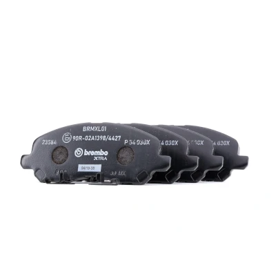 Abbildung von BREMBO P 54 030X Bremsbelagsatz mit akustischer Verschleißwarnung ohne Zubehör MITSUBISHI: ASX SUV, Lancer 8 Schrägheck, Limousine