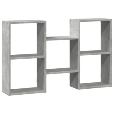 Abbildung von vidaXL Regal Wandregal Betongrau 96x18x60 cm Holzwerkstoff, 1 tlg.
